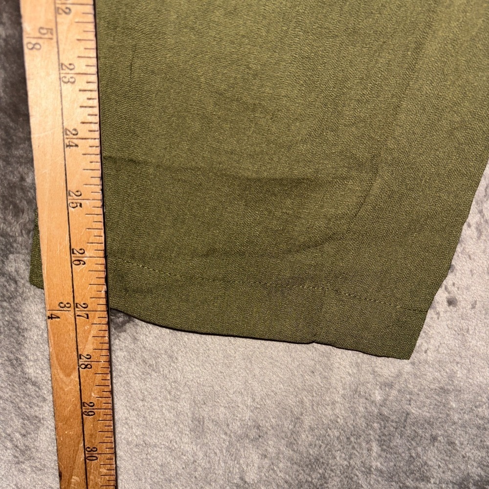 Lulus In the City Surplice Jumpsuit Womens Medium Olive Green Lined Sleeveless - Picture 11 of 16